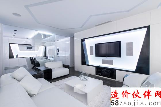 俄羅斯黑白色“冒險(xiǎn)計(jì)劃”未來(lái)派公寓