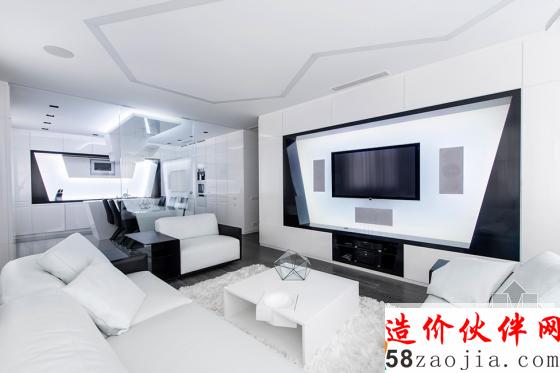 俄羅斯黑白色“冒險(xiǎn)計(jì)劃”未來(lái)派公寓