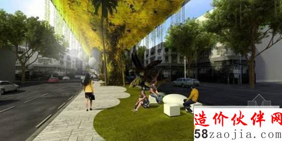 泰國曼谷空中車道和空中花園