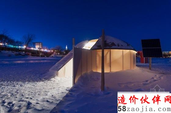 凱文高中的學(xué)生們?cè)O(shè)計(jì)的小屋