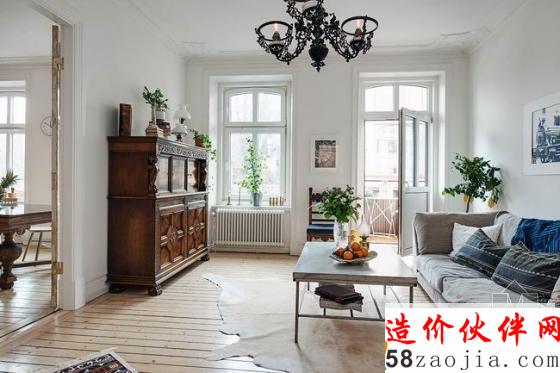 哥德堡翻新變身“精致”宮廷風(fēng)北歐公寓