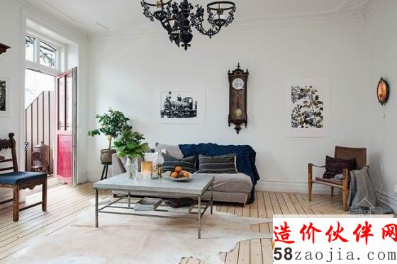 哥德堡翻新變身“精致”宮廷風(fēng)北歐公寓