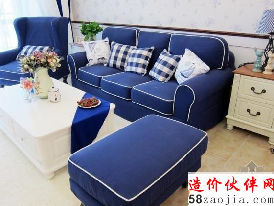 83平上!八{(lán)色大!眽(mèng)想之家兩居室設(shè)計(jì)