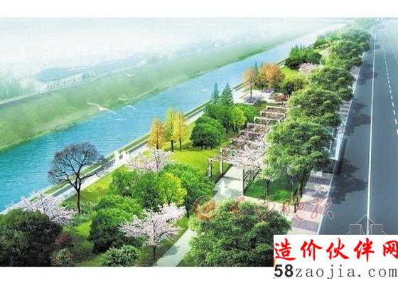 圭塘河畔的長沙首條城市綠道效果圖