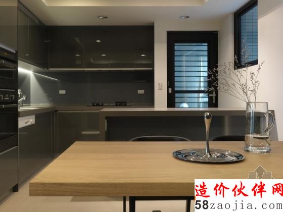 個(gè)性時(shí)尚!現(xiàn)代簡(jiǎn)約“墨黑”兩居室設(shè)計(jì)