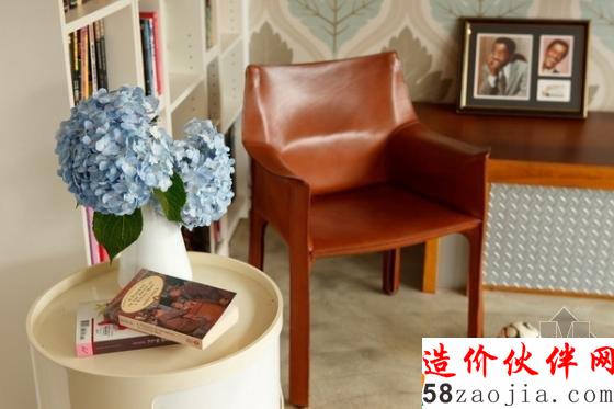 110平溫馨美式鄉(xiāng)村風(fēng)情兩居室設(shè)計