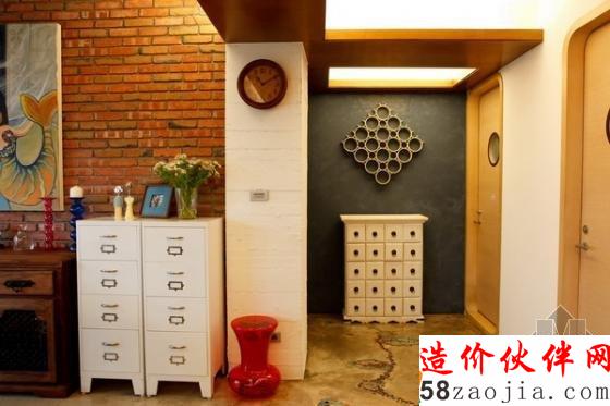 110平溫馨美式鄉(xiāng)村風(fēng)情兩居室設(shè)計