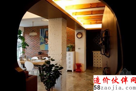 110平溫馨美式鄉(xiāng)村風(fēng)情兩居室設(shè)計