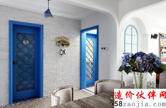 100平地中海風(fēng)格“藍(lán)色格調(diào)”樣板間設(shè)計(jì)