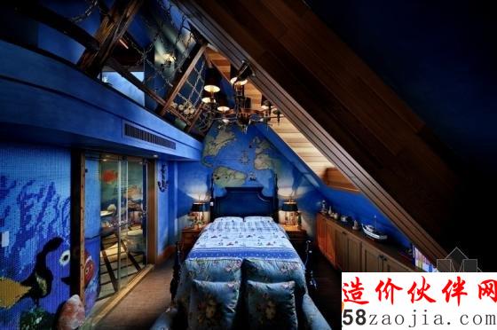 深沉色彩!濃濃美式風(fēng)情“空中城堡”家居