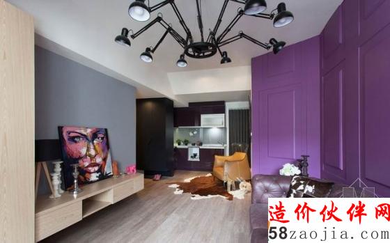 50平臺(tái)北“大膽色彩”新婚夫妻屋