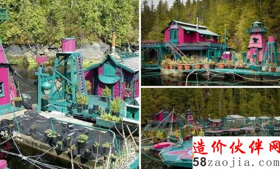 夫婦自建的水上房屋