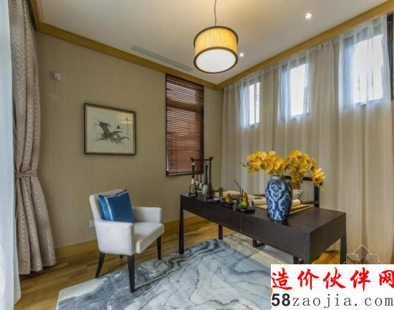新中式風(fēng)格 西安綠地國際生態(tài)城連體別墅樣板間設(shè)計(jì)