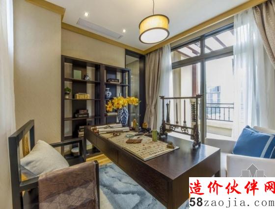 新中式風(fēng)格 西安綠地國際生態(tài)城連體別墅樣板間設(shè)計(jì)