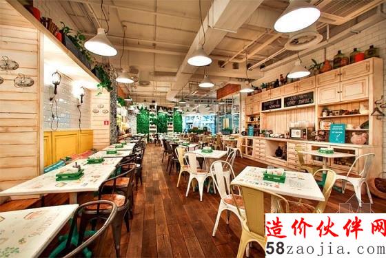 俄羅斯Obed Buffet“健康”“綠色”LOFT風格快餐廳