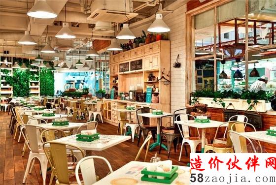 俄羅斯Obed Buffet“健康”“綠色”LOFT風格快餐廳