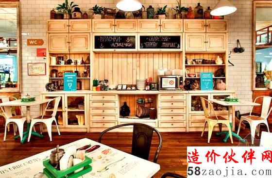 俄羅斯Obed Buffet“健康”“綠色”LOFT風格快餐廳