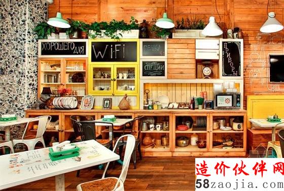 俄羅斯Obed Buffet“健康”“綠色”LOFT風格快餐廳