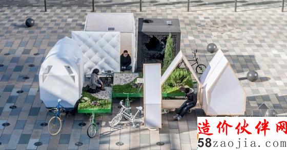中國(guó)三輪車(chē)房屋和花園