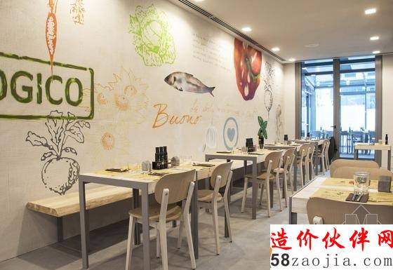米蘭垂直森林下的清新餐廳