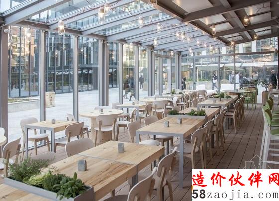 米蘭垂直森林下的清新餐廳