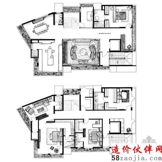 柔美優(yōu)雅的線條!印度鏤空雕塑樓梯公寓