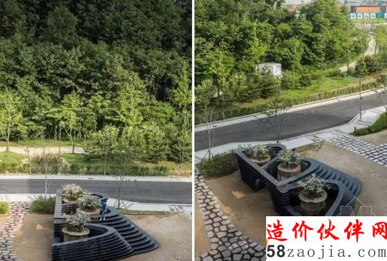 韓國圍繞廢舊煙囪創(chuàng)作的鐵質(zhì)臺階景觀