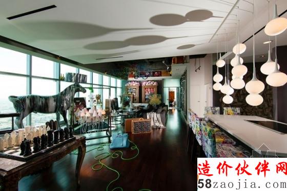 洛杉磯頂層公寓 現(xiàn)代奢華軟裝配飾