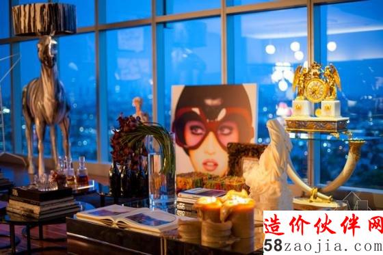 洛杉磯頂層公寓 現(xiàn)代奢華軟裝配飾