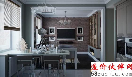 單身公寓完美蛻變!50平米女性美式風(fēng)公寓