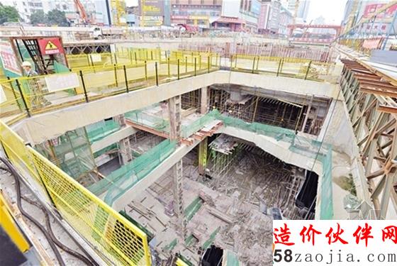 朝陽廣場站主體結構