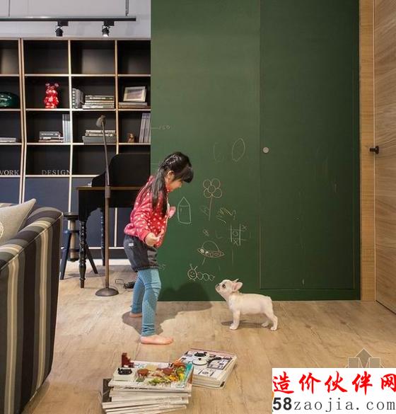 獨特氣息!100平時尚復古“輕盈”家居設計