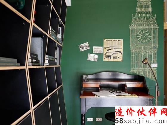 獨特氣息!100平時尚復古“輕盈”家居設計