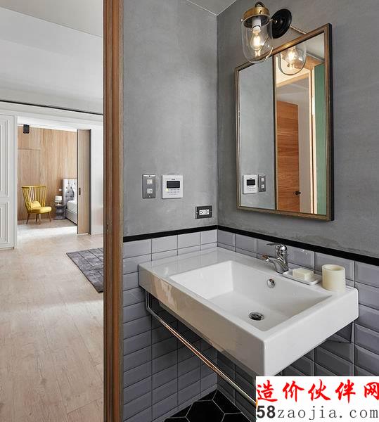 獨特氣息!100平時尚復古“輕盈”家居設計