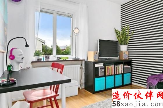清新色調(diào)!60平尼德蘭花園北歐公寓設(shè)計