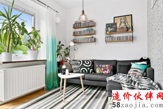 清新色調(diào)!60平尼德蘭花園北歐公寓設(shè)計