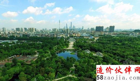 無人機航拍廣東海珠國家濕地公園