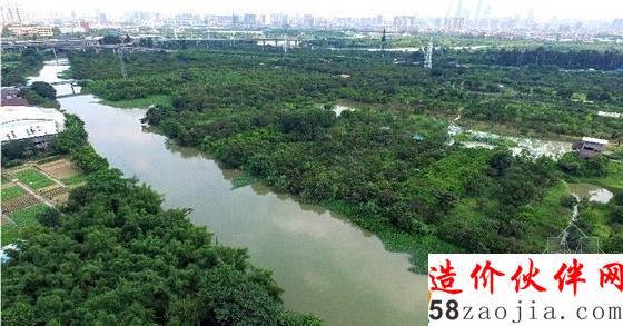 無人機航拍廣東海珠國家濕地公園