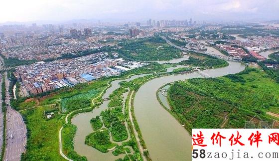 無人機航拍廣東海珠國家濕地公園