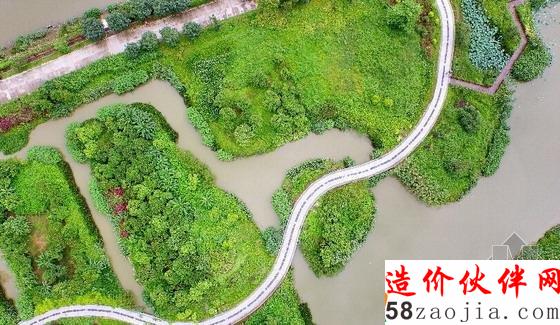 無人機航拍廣東海珠國家濕地公園