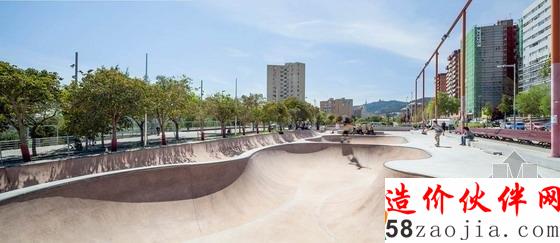 西班牙NOU BARRIS滑板公園