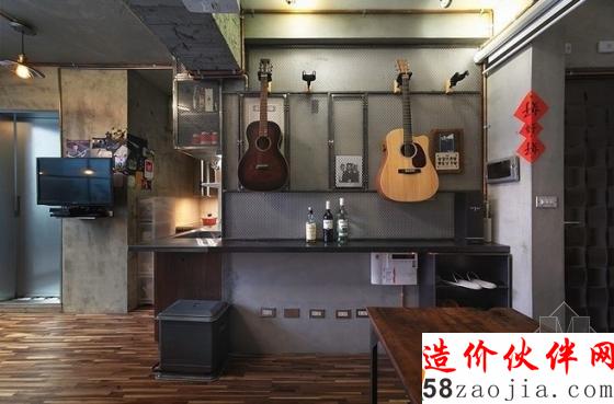 女生也愛工業(yè)風!臺北53平米輕工業(yè)鐵件風公寓