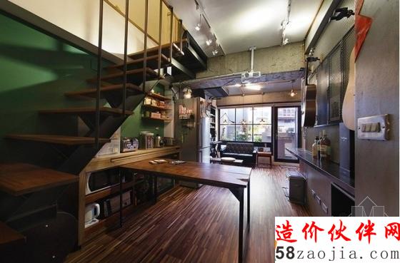 女生也愛工業(yè)風!臺北53平米輕工業(yè)鐵件風公寓