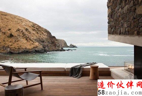 面朝海邊的度假小屋 自然的與山融為一體