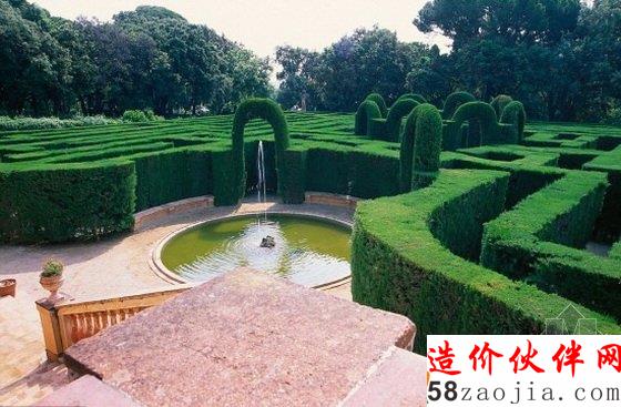 西班牙巴塞羅那奧爾塔迷宮花園