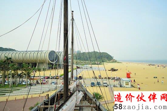 海陵島十里銀灘上的廣東海上絲綢之路博物館
