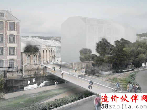 英國(guó)Bath大橋設(shè)計(jì)大賽景觀效果圖