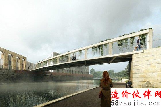 英國(guó)Bath大橋設(shè)計(jì)大賽景觀效果圖
