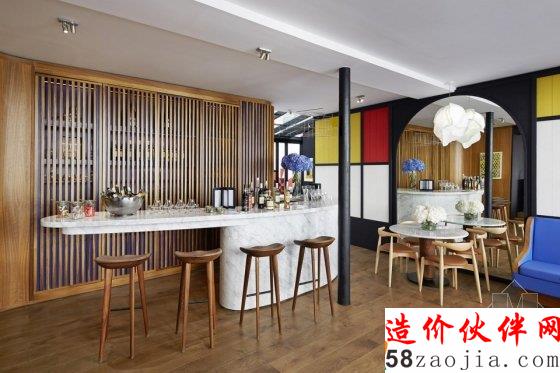 工業(yè)風(fēng)與撞色魅力 巴黎藝術(shù)酒店Du Ministere擴(kuò)建工程