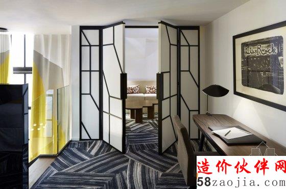 工業(yè)風(fēng)與撞色魅力 巴黎藝術(shù)酒店Du Ministere擴(kuò)建工程